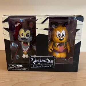 New in Box Disney Vinylmation Spooky Series 2 Goofy Vampire Pluto Werewolf NWT
